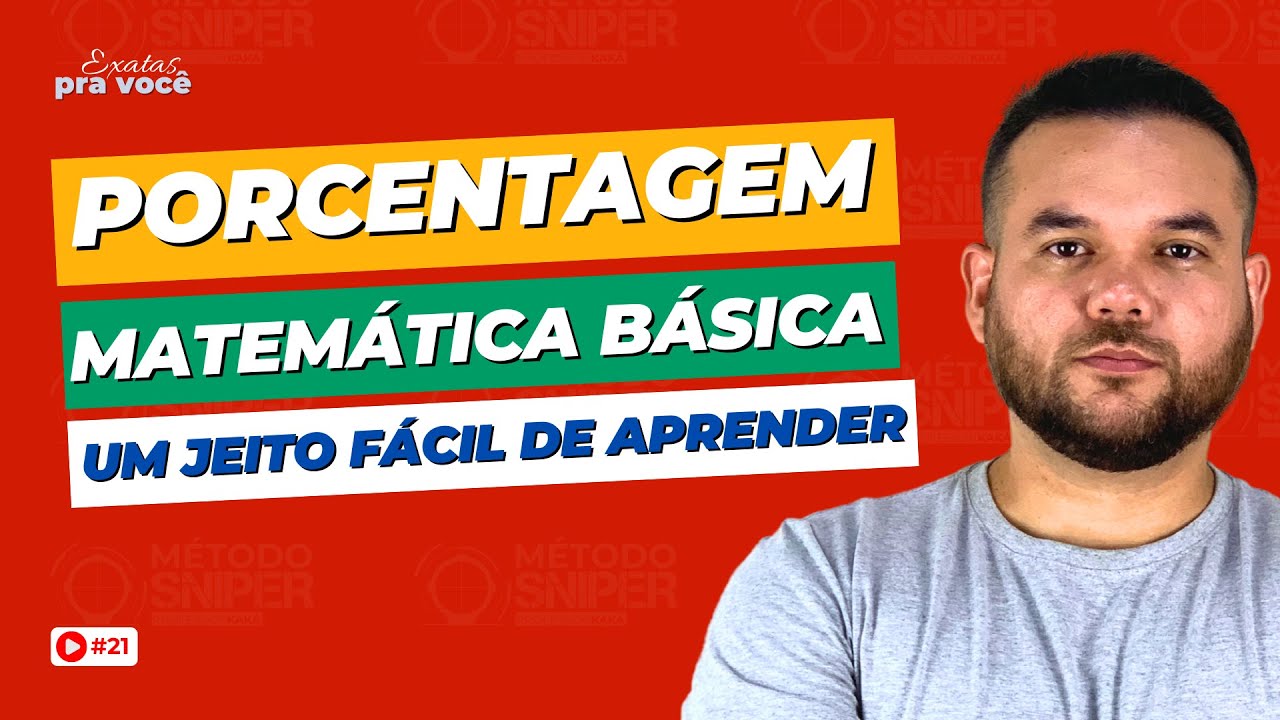 Matemática Básica para Concursos - Um jeito fácil de aprender porcentagem