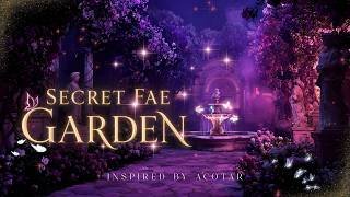 Secret Fae Garden at Night | ACOTAR Inspired Ambience, Soft Fantasy Music & Calm screenshot 1