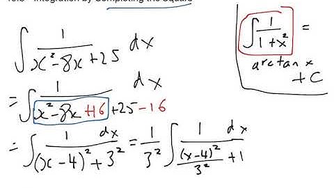 10.3 - Integration by Completing the Square