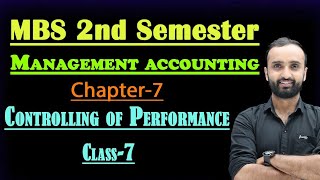 MBS 2nd semester|| Management Accounting|| controlling of performance|| MBS 