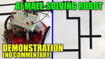 Showing the AI Maze-Solving Robot Solving Mazes (no commentary)