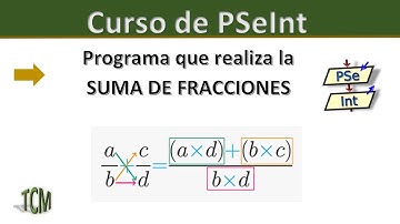 Curso de PSeInt .Suma de Fracciones (Resuelto)