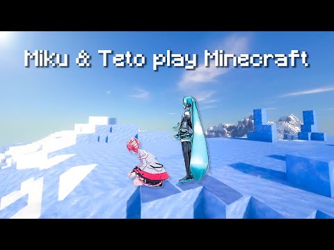 Miku Teto Play Minecraft MMD Animation