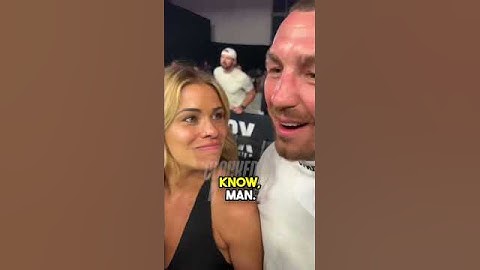 Paige VanZant Gets FREAKY Her Husbands Interview 🤣😳 #paigevanzant #mma #ufc #boxing #powerslap