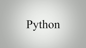 How To Pronounce Python