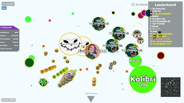 AGAR.IO SERVER TAKEOVER WITH BOTS #230 || OP-BOTS.COM