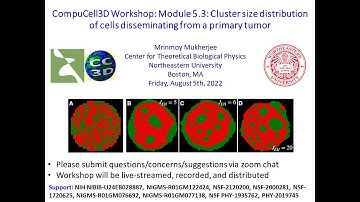 CompuCell3D Workshop Module 5.3.2 Cluster Size Distribution from Tumor Mukherjee August 5 2022