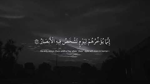 "ولا تحسبن الله غافلا عما يعمل الظالمون" تلاوه هادئه وطمأنينه للقلب ✨💛 | القارئ عبدالرحمن مسعد 💫❤
