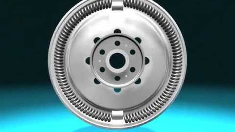3D animation of dual mass flywheel
