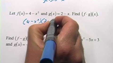 Add, Subtract, and Multiply Functions