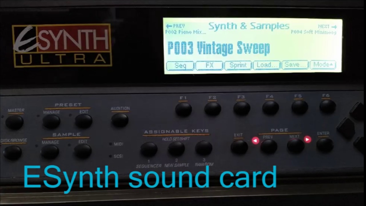 The Sounds I Make #7 Emu ESynth Ultra sampler demo