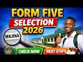 Form Five Selection 2026 Jinsi Ya Kuangalia Majina Na Hatua Baada Ya Kuchaguliwa TAMISEMI 