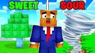 Minecraft but SOUR PATCH KIDS CHEWS Invaded My World w/sourpatchkids #ad