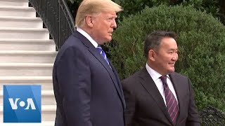 Trump Welcomes Mongolia President to the White House
