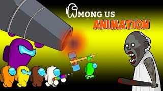 :  VS   ( Granny Haunted House ) - AMONG US FUNNY ANIMATION