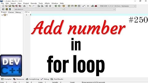 Add numbers in C Language using for loop || for loop