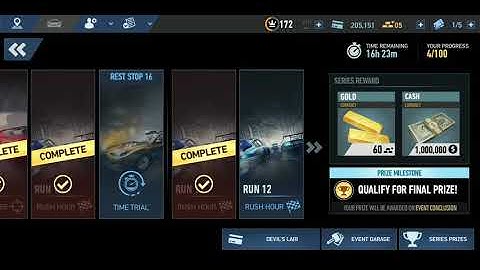 NFS No Limits : Lamborghini Diablo SV Devils Run Event