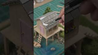 House on lake #miniature #viral #trending #trendingvideo #miniaturehouse #trendingshorts