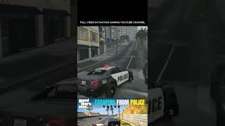 Stealing a Police Car &amp; Escaping 5 Stars 😱 GTA V #shorts