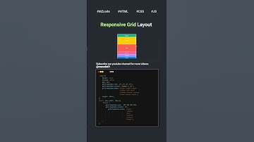 CSS Tips and Tricks: Responsive Grid Layout✨️#css #html #coding #shorts #cssshorts #webdesign #viral