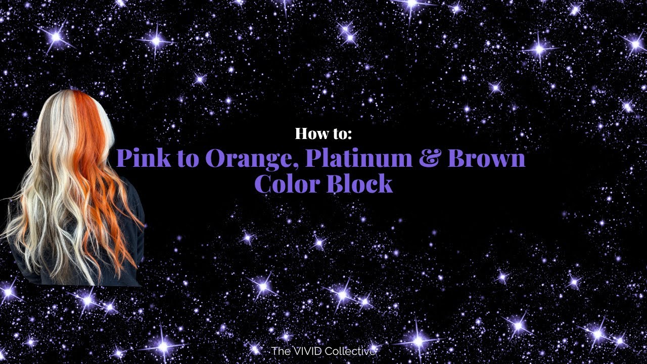 HOW TO: Remove pink and transform into a Platinum, Chocolate Brown & Orange Color Block
