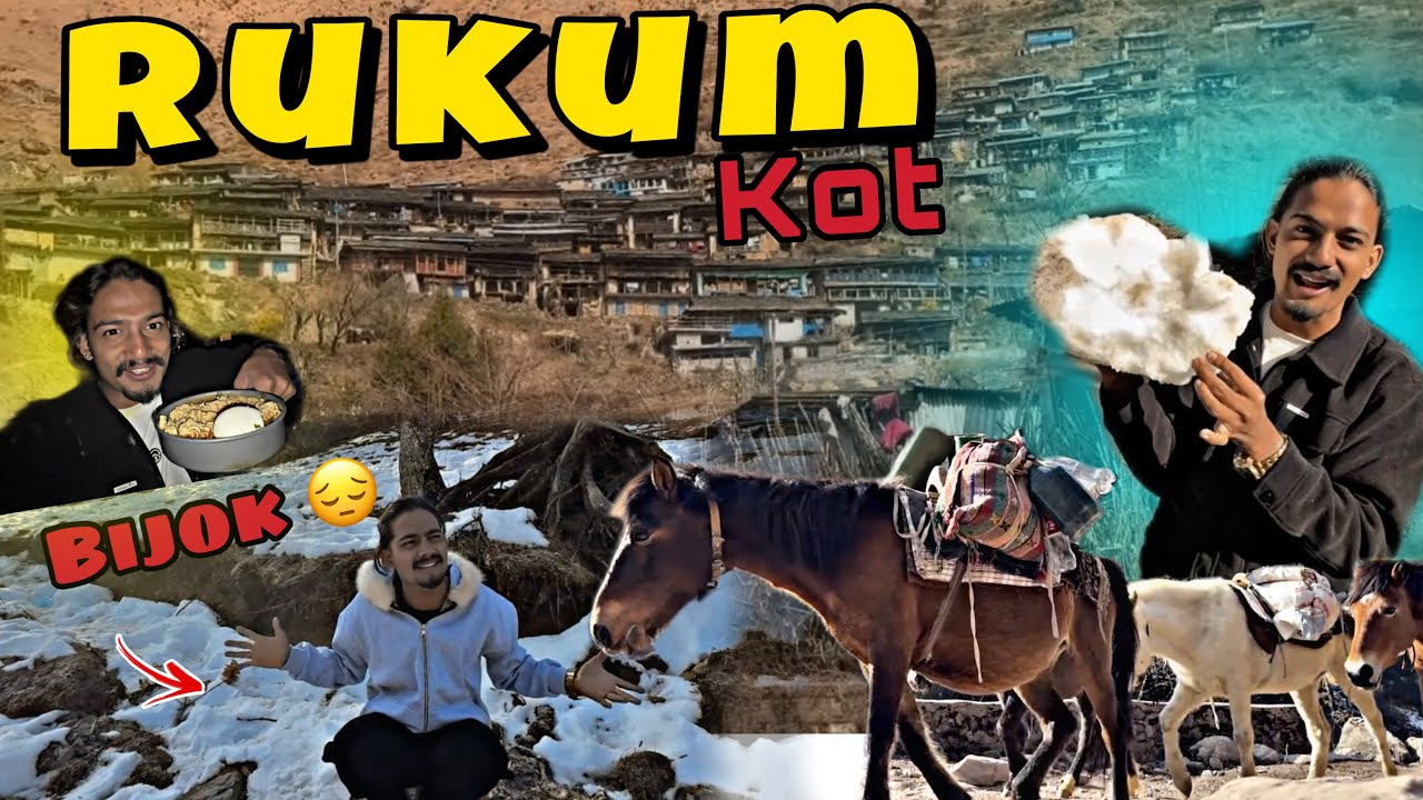 Rukum pukda yasto vayo 😔❄️ Hiu Ko Maja + Khola Side Cooking 🔥 | Burtibang To Rukum Vlog