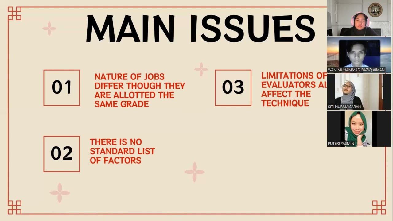 PHR3173 - PRESENTATION GROUP ( JOB EVALUATION )