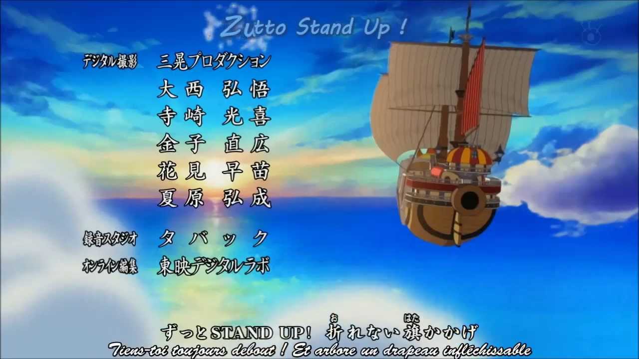 One Piece Opening 16 Hands Up Lyrics Traduction Youtube