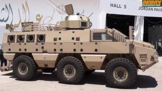 Jordanian defense industry Paramount Group KADDB Mbombe Al Wash armoured SOFEX 2016 Jordan Amman