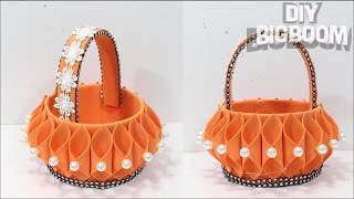 Foam sheet flower basket | How to make flower basket | DBB