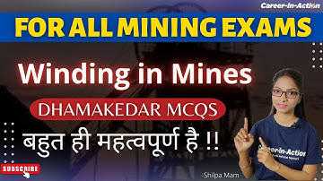 Winding system in Mines MCQs | For all mining students | Mining Sirdar | by Shilpa Mam #winding