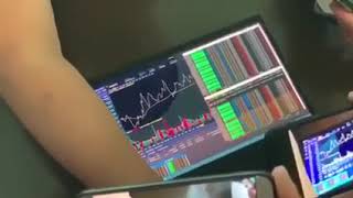 Ronald Aii showing how The Cloud 2.0 App displays their crypto trading LIVE screenshot 4