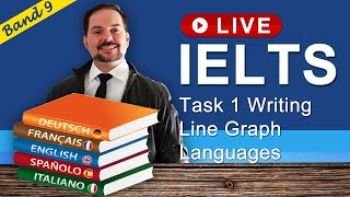 IELTS Live Class  Task 1 Line Graph on Languages