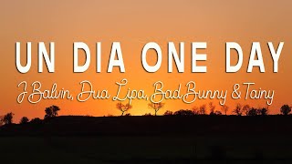 J Balvin, Dua Lipa, Bad Bunny, Tainy - UN DÍA (ONE DAY) (Lyrics / Letra)