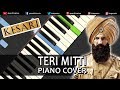 Teri mitti  song kesari piano cover chords instrumental by ganesh kini