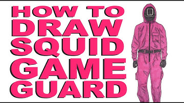How to draw a Guard (Squid Game)