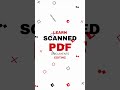 learn scanned pdf documents editing