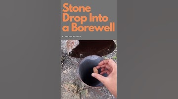 Stone Drop Into a Borewell #shorts