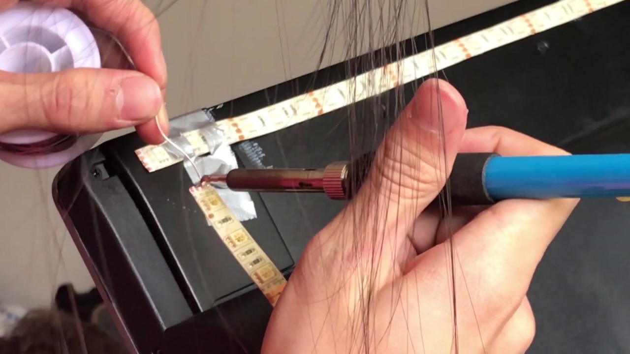 Soldering LED backlight for my TV YouTube