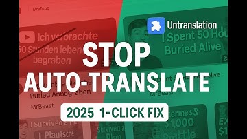 Disable YouTube Title & Audio Translations – 1-Click Fix 2025