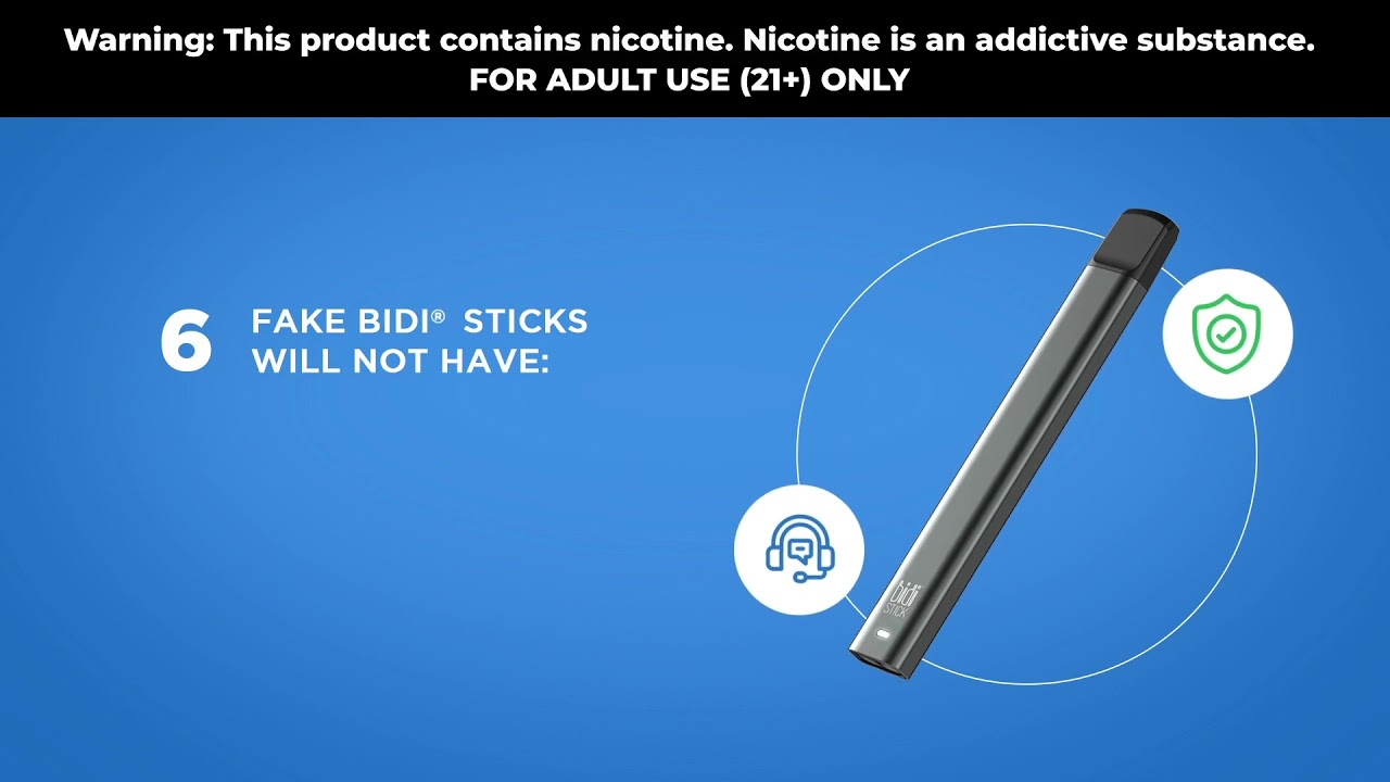 Top Signs You're Buying a Fake BIDI® Stick - YouTube