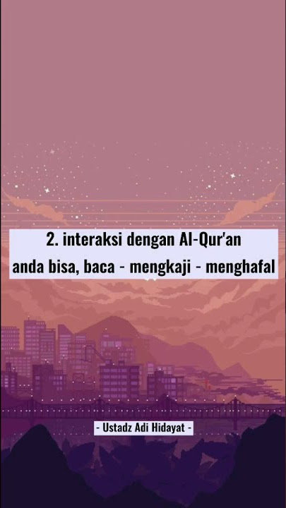 Story Wa Ceramah Ustadz Adi Hidayat 