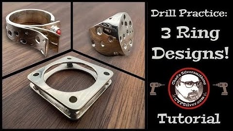 Decorating with your Drill:  3 Fun Ring Designs