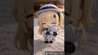 Baby fibi is sad, but I have a gift for her! #fibi #shiroko #plushie #chibi