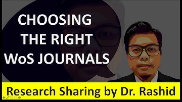 Choosing the right WoS Journals for your papers