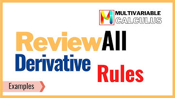 Derivatives...Review of all derivative rules