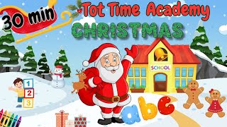 Christmas Time for Tots! | Holiday-themed Learning for Kids 🎄| ABCs & Counting