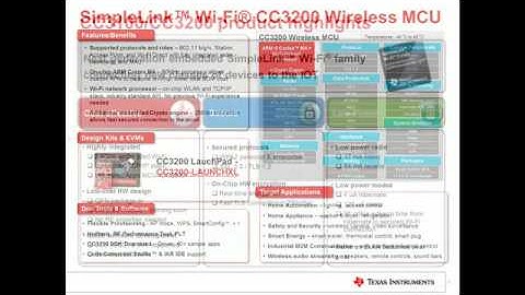SimpleLink WiFi CC3100 & CC3200 overview training