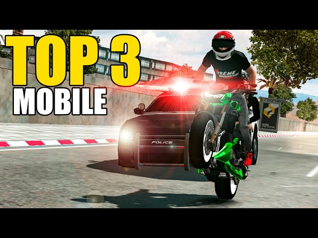 TOP 3 MELHORES JOGOS de MOTO MOBILE! 