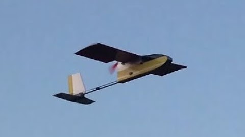 DIY RC Pusher Moto Glider. Maiden Flight at Sunset.